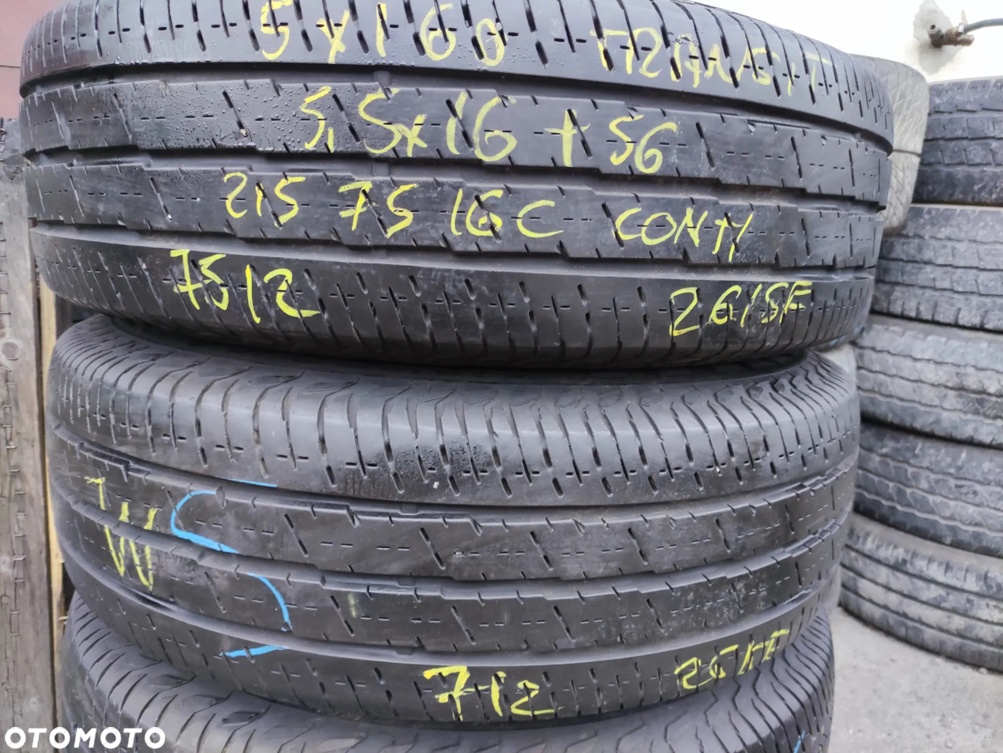 5x160 Felgi Stalowe Stal 16 C 16C Koła Letnie Lato FORD TRANSIT IV V VI 4 5 6 TOURNEO CUSTOM Legnica ALU-RAD 215/75 7mm - 5