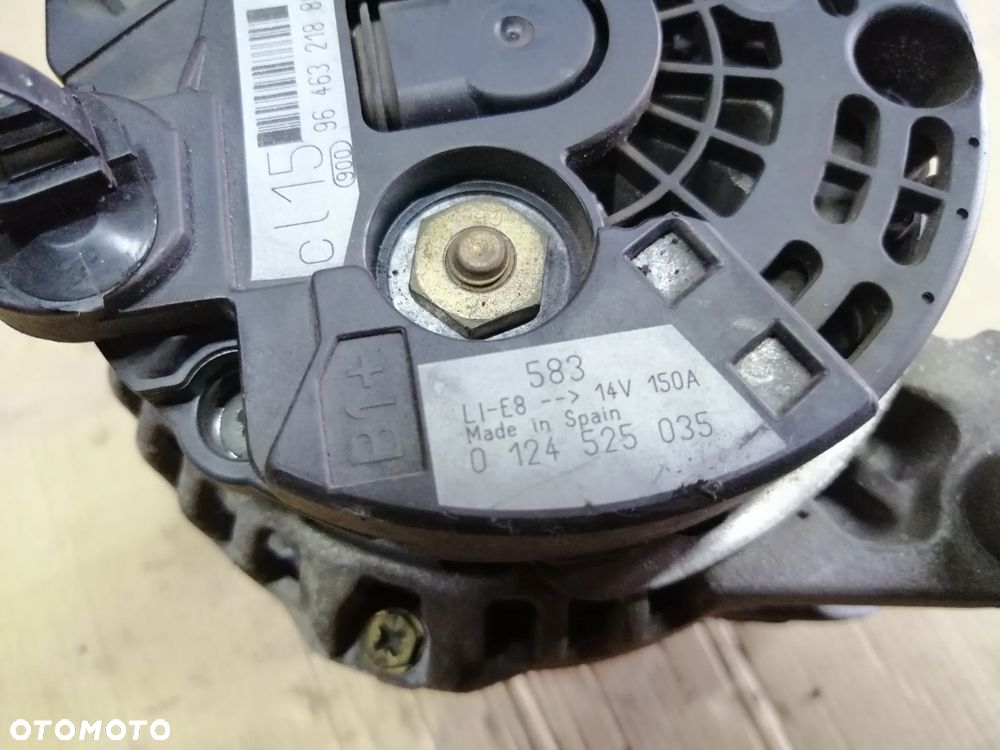 Citroen Peugeot 1.6 HDi alternator Bosch 9646321880  0124525035 - 25