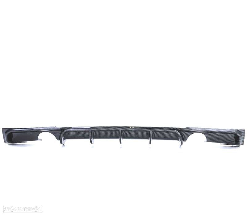 DIFUSOR BMW F30 F31 LOOK M PERFORMANCE CARBONO DUPLA SAÍDA - 2