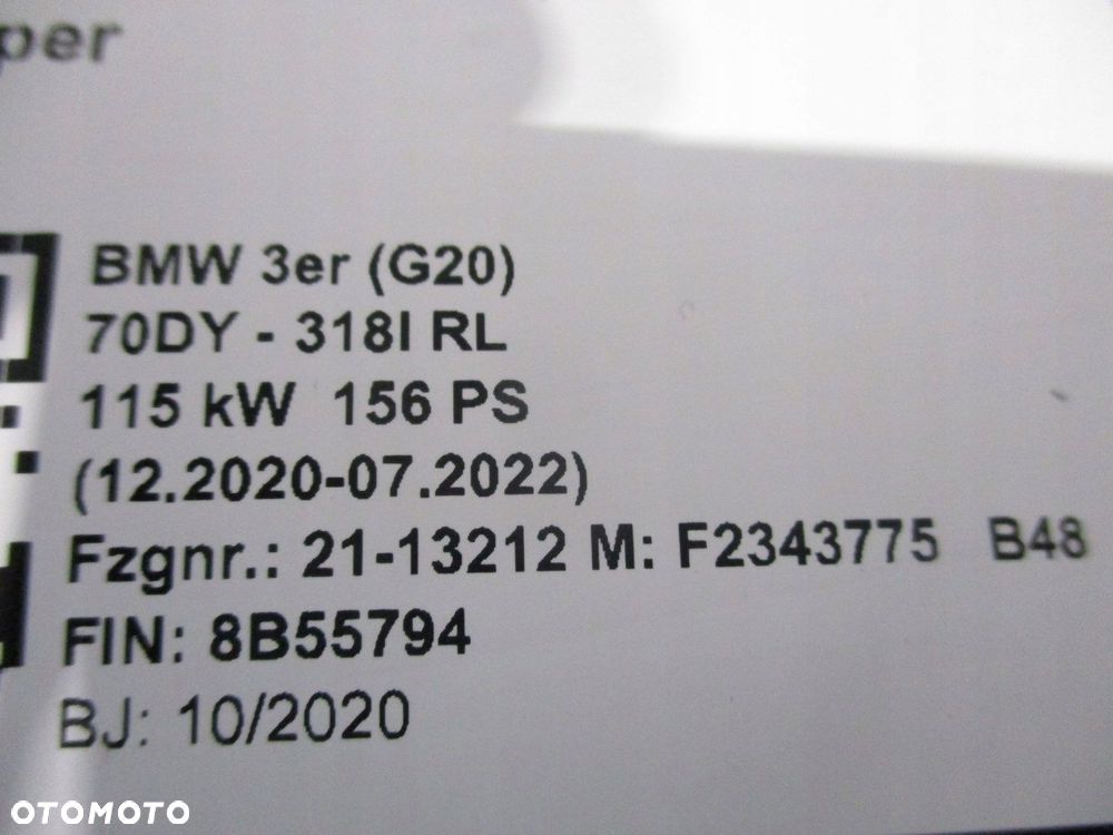 Zderzak BMW 3 G20 G21 475 PRZÓD PRZEDNI - 11