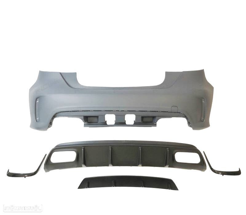 PARA-CHOQUES TRASEIRO MERCEDES A W176 15-18 LOOK AMG A45 - 3
