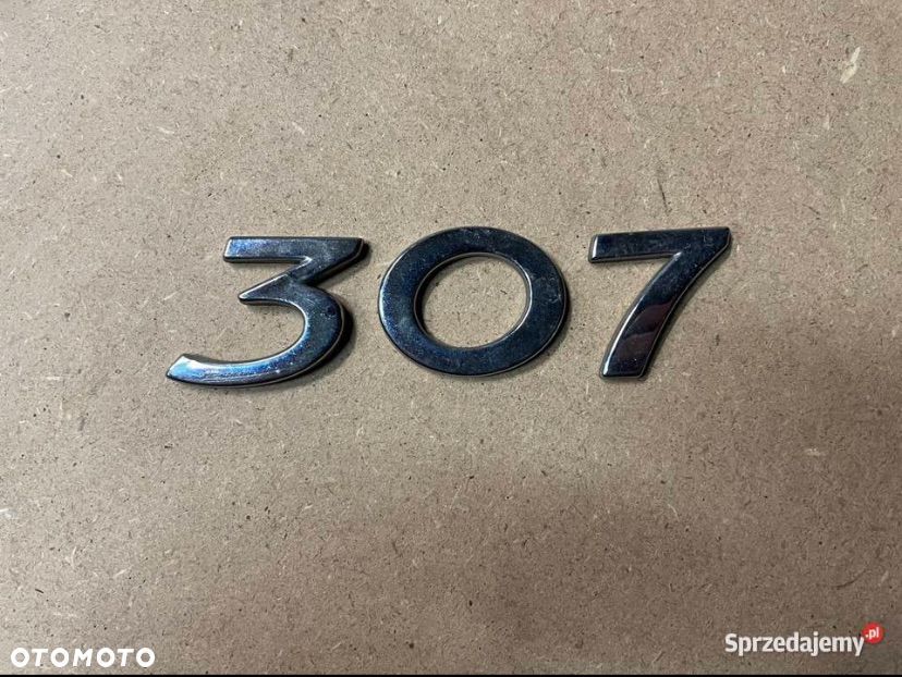 Emblemat znaczek napis peugeot 206 , 307 , 407 - 4