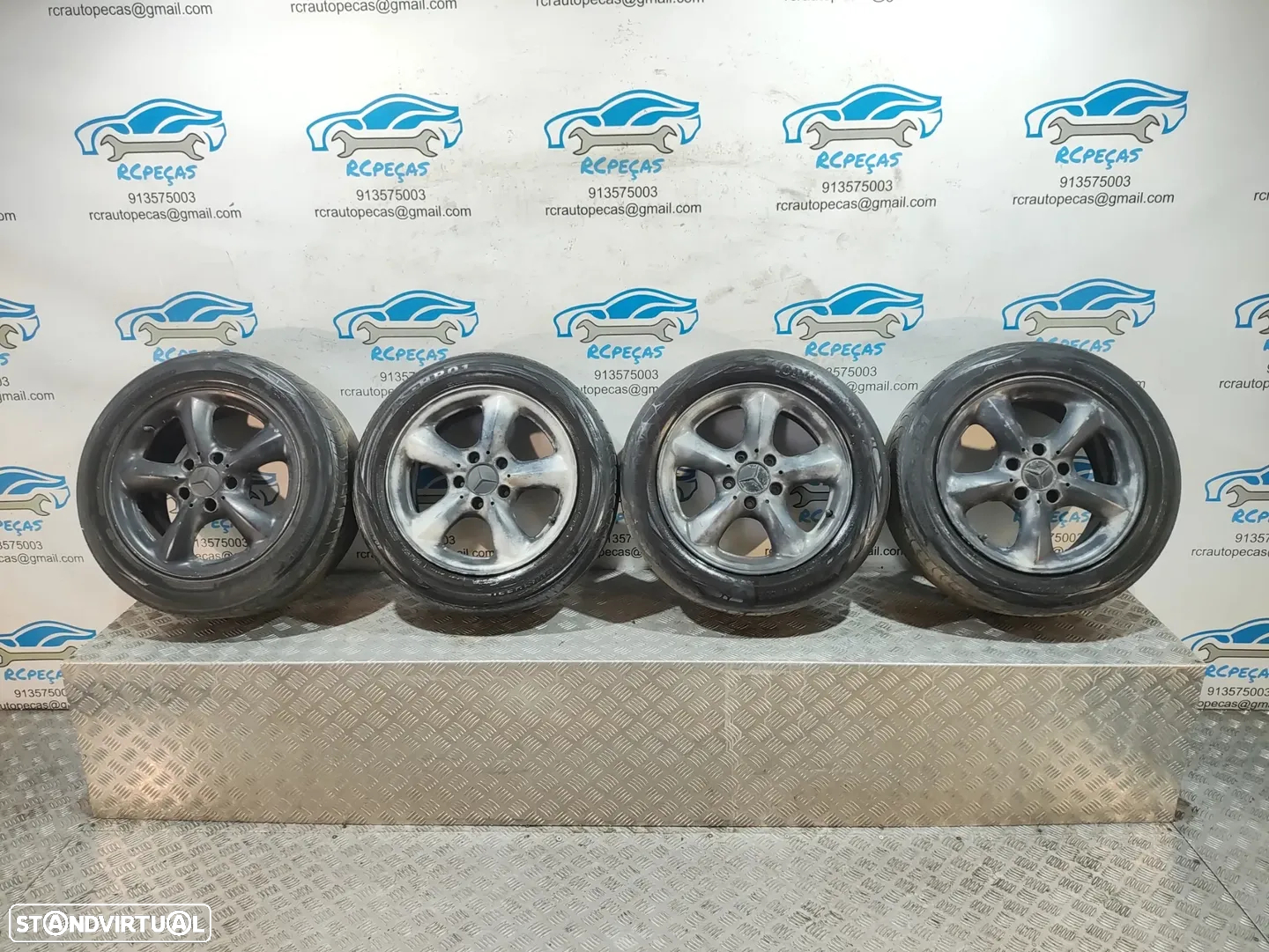 Jantes 16" Mercedes Benz - SLK R170 - ORIGINAIS - 7J - 8J | ET37 - ET30 | 5x112 - 16 Polegadas | A1704010802 |  A1704010702 | Jante | 5 x 112 | 225 50 16 - 205 55 16 | Pneus - 12