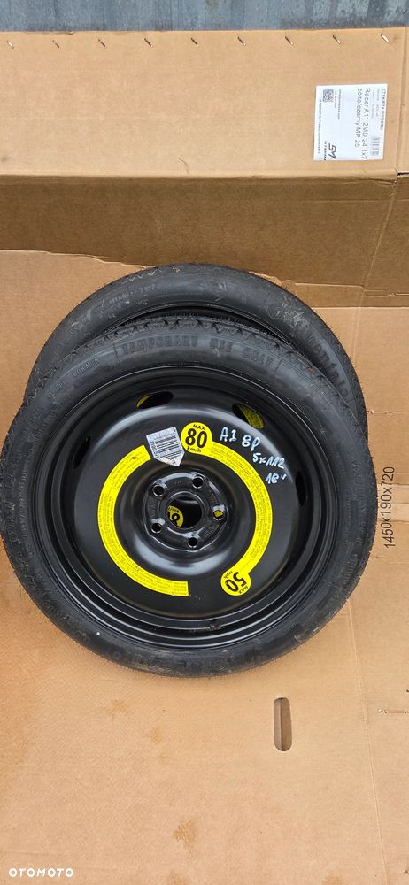 Koło dojazdowe zapasowe Audi A3 8P 5X112 18" - 1