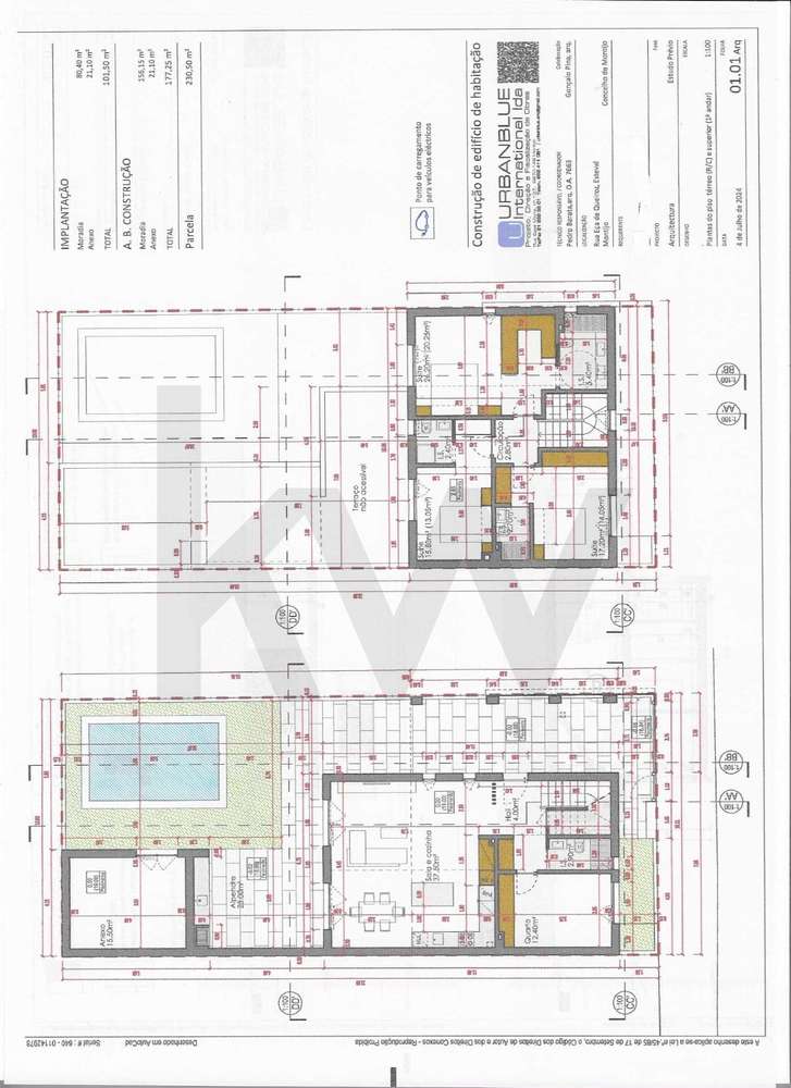 Terreno com 230 m2 com Moradia a estrear T4 Centro do Montijo - Grande imagem: 2/5