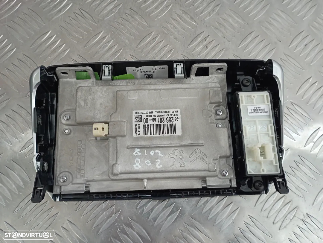 Display Navegação GPS Peugeot 208 / 2008 2018 Ref. 9825029180 - 3