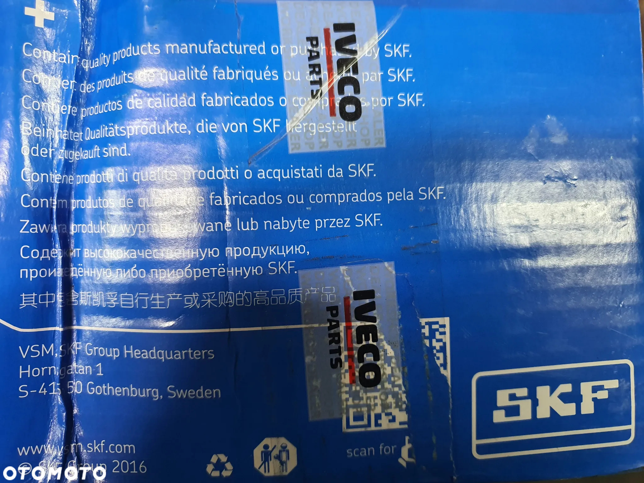 Zestaw łożysk koła Iveco EuroCargo EuroFire 7187043 42559174 SKF VKBA5422 - 9