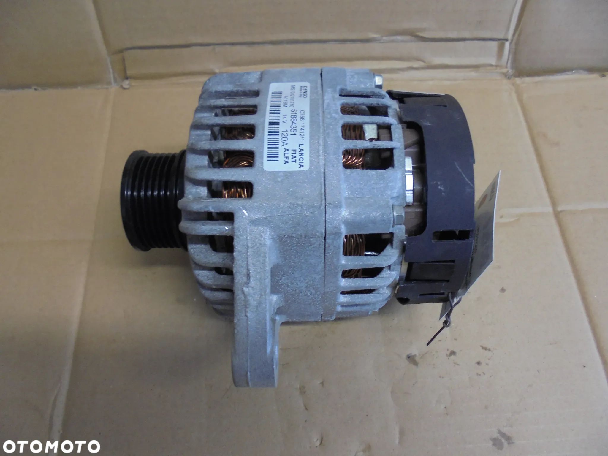 FIAT DOBLO 1.6 DENSO ALTERNATOR 51884351 120 A - 1