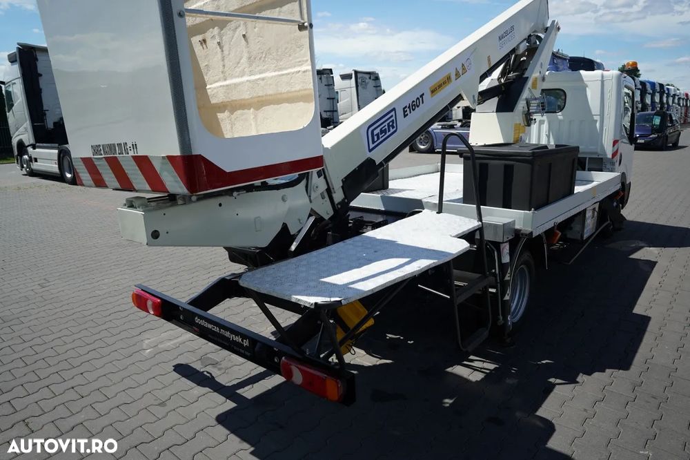 Nissan CABSTAR / BRAȚ AERIAL / ELEVATOR DE 16,2 METRI / GSR E160T / DUBLU / CAPACITATE DE RIDICARE - 200 kg / 4 STABILIZATOARE / - 19