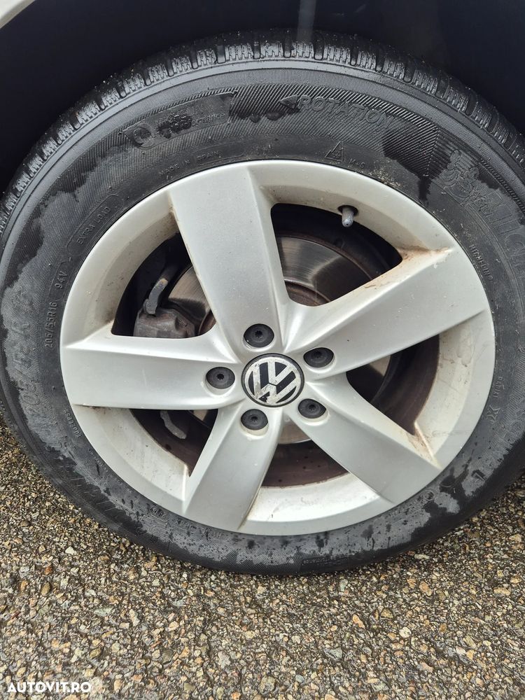 Set 4 Jante Aliaj VW 16" + Anvelope All Season 205/55 R16 (Michelin/Continental) - 18