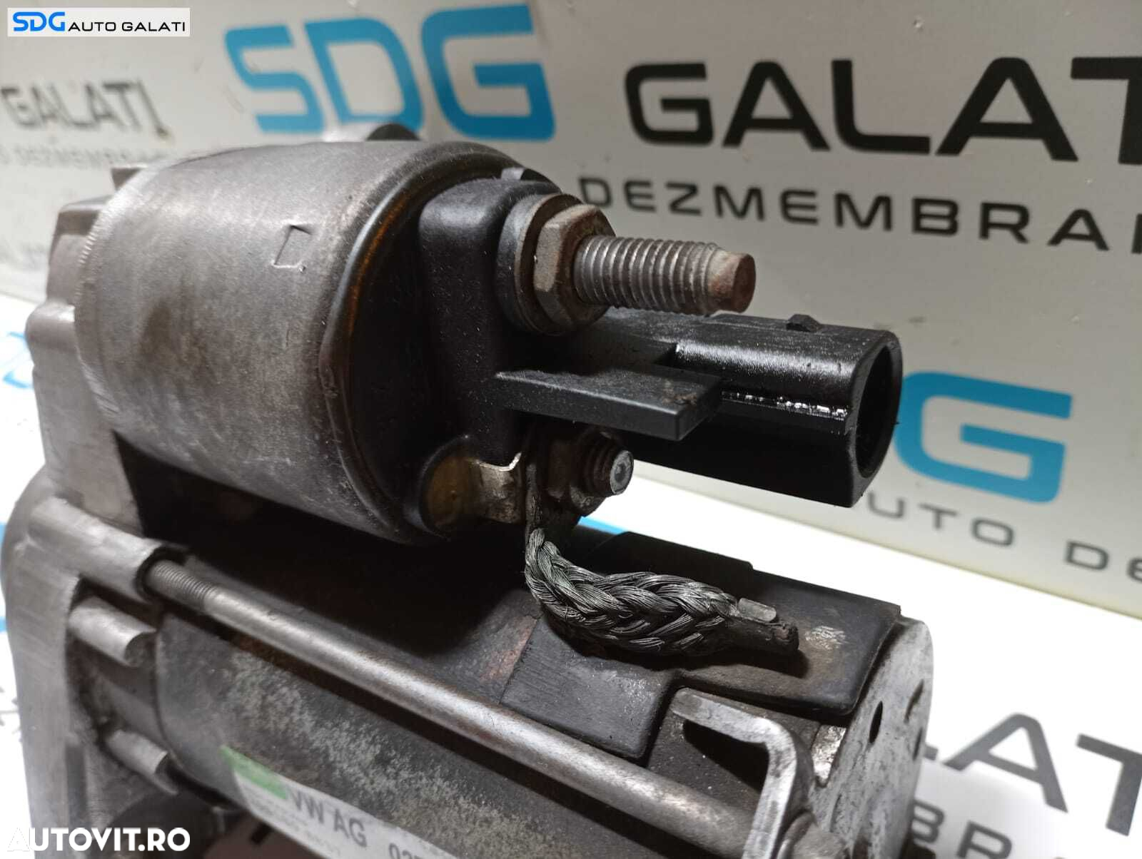 Electromotor cu 10 Dinti Skoda Octavia 2 1.6 FSI BLF 2004 - 2013 Cod 02T911023S D6GS12 [B3618] - 4