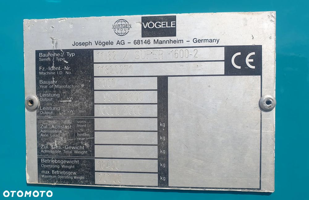 Vogele Super 1600-2 - 14