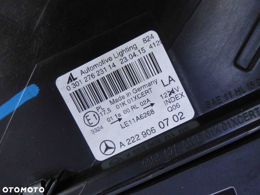 mercedes s-klasa w222 13-17 f-led ils lampa lewa - 14