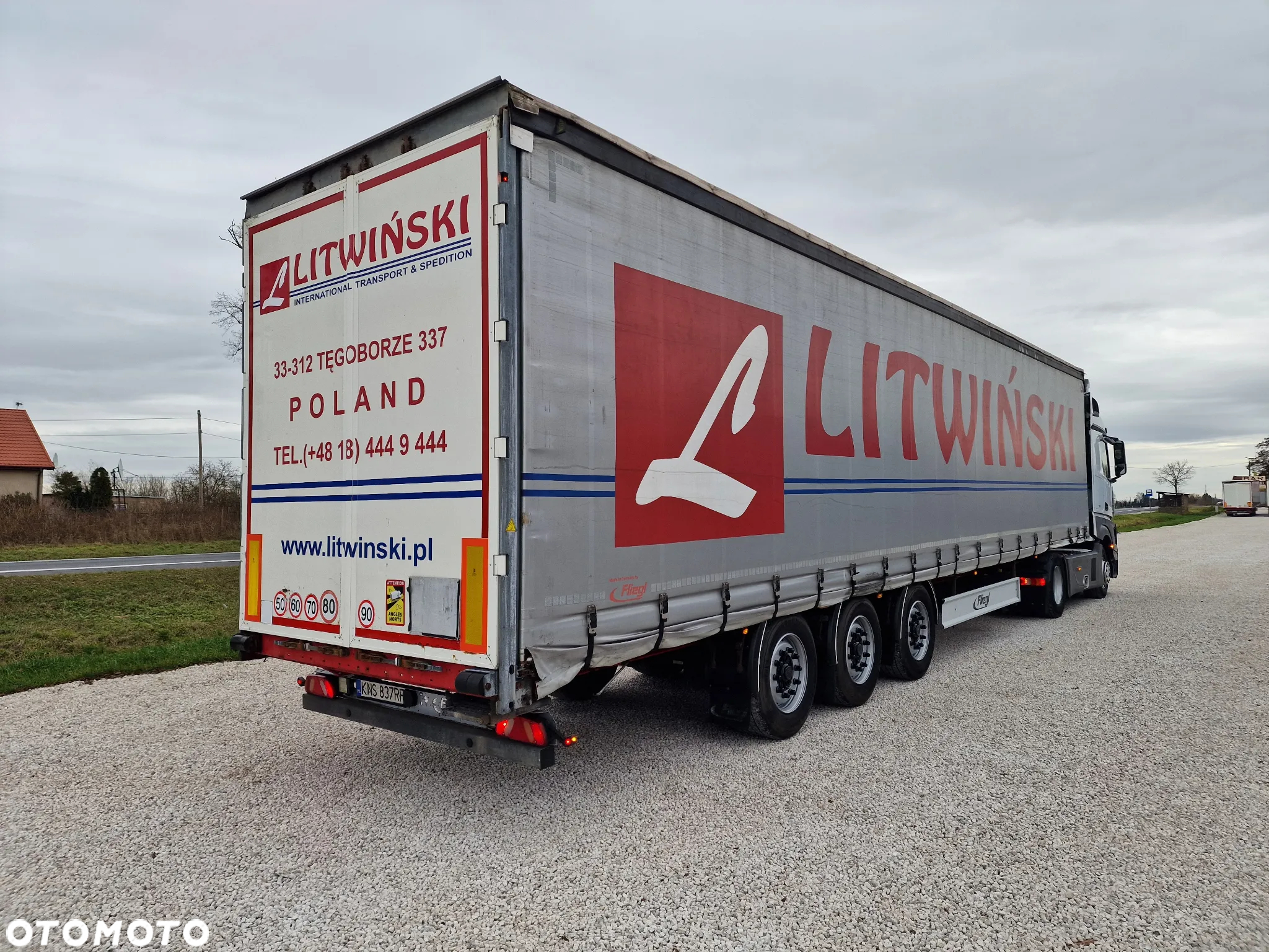 Fliegl PÓŁMEGA - BDE - PODNOSZONY DACH - MULDA 7m - 13
