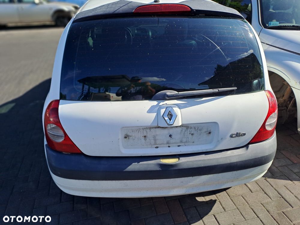 Renault Clio II FL (01-03r.) 1.2B 74KM. Silnik D4F 712 Skrzynia JB1 513 lakier OV369 – ICE WHITE BC.Cały na części.GWARANCJA !!! Przód Tył Zestaw Komplet Drzwi Klapa Zderzak Błotnik Maska Grill Atrapa Szyba Pas Lampa Lusterko Boczki Fotel Kanapa Kokpit Deska Rozdzielcza Przełącznik Włącznik Sterownik Przewody Wiązka Instalacja Moduł Komputer Czujnik Listwa Pompa Alternator Wtryski Głowica Rozrusznik Kompresor Sprzęgło Dwumas Silnik Skrzynia ABS Klimatyzacji Paliwa Wspomagania Kolektor Turbina Przepustnica Zawór Chłodnica Koło Hak Belka Sanki Zawieszenie Mcpherson Półoś Amortyzator Wydech Tłumik Zacisk Most - 3