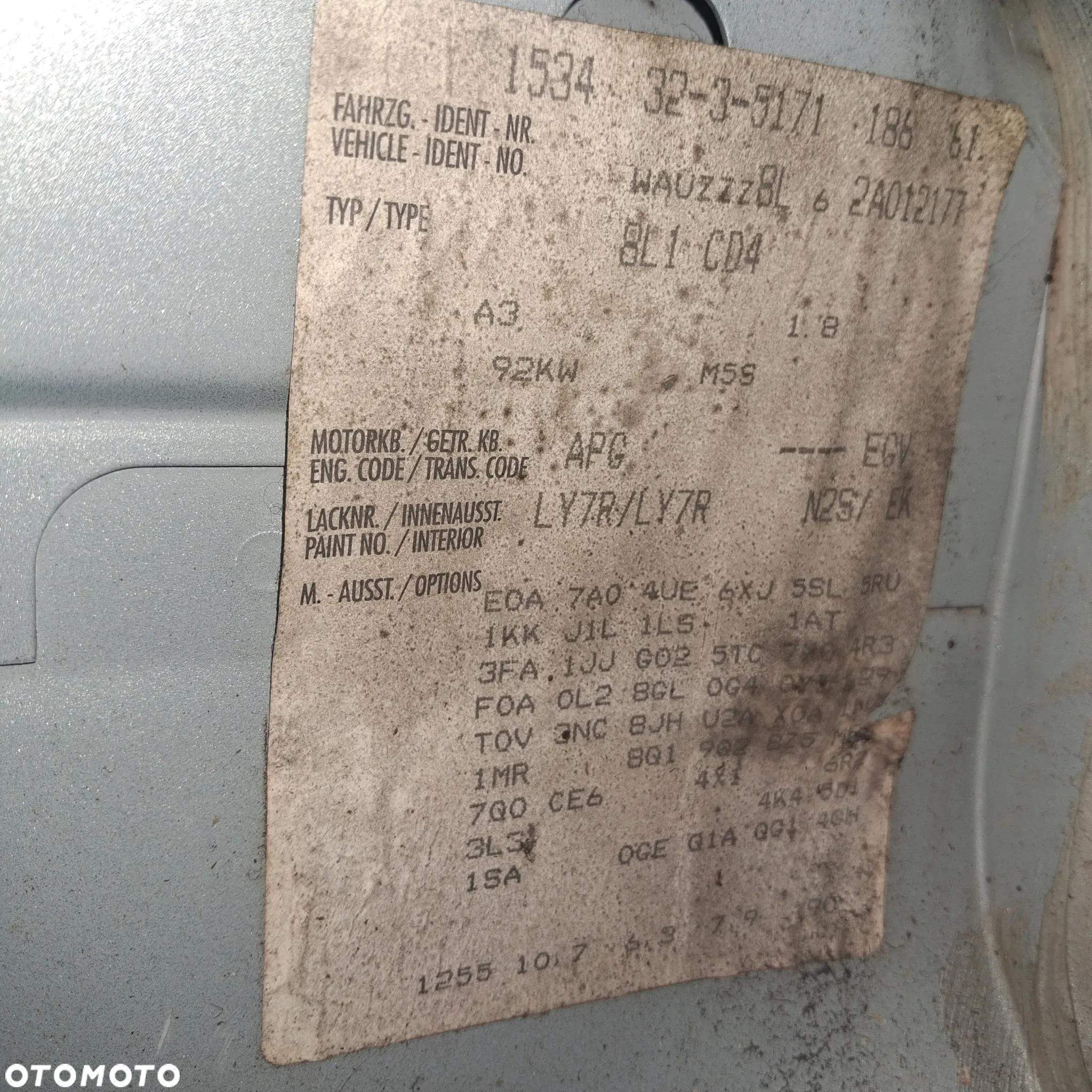 Audi A3 8l lift 1.8 20V APG 2001r LY7R - 5