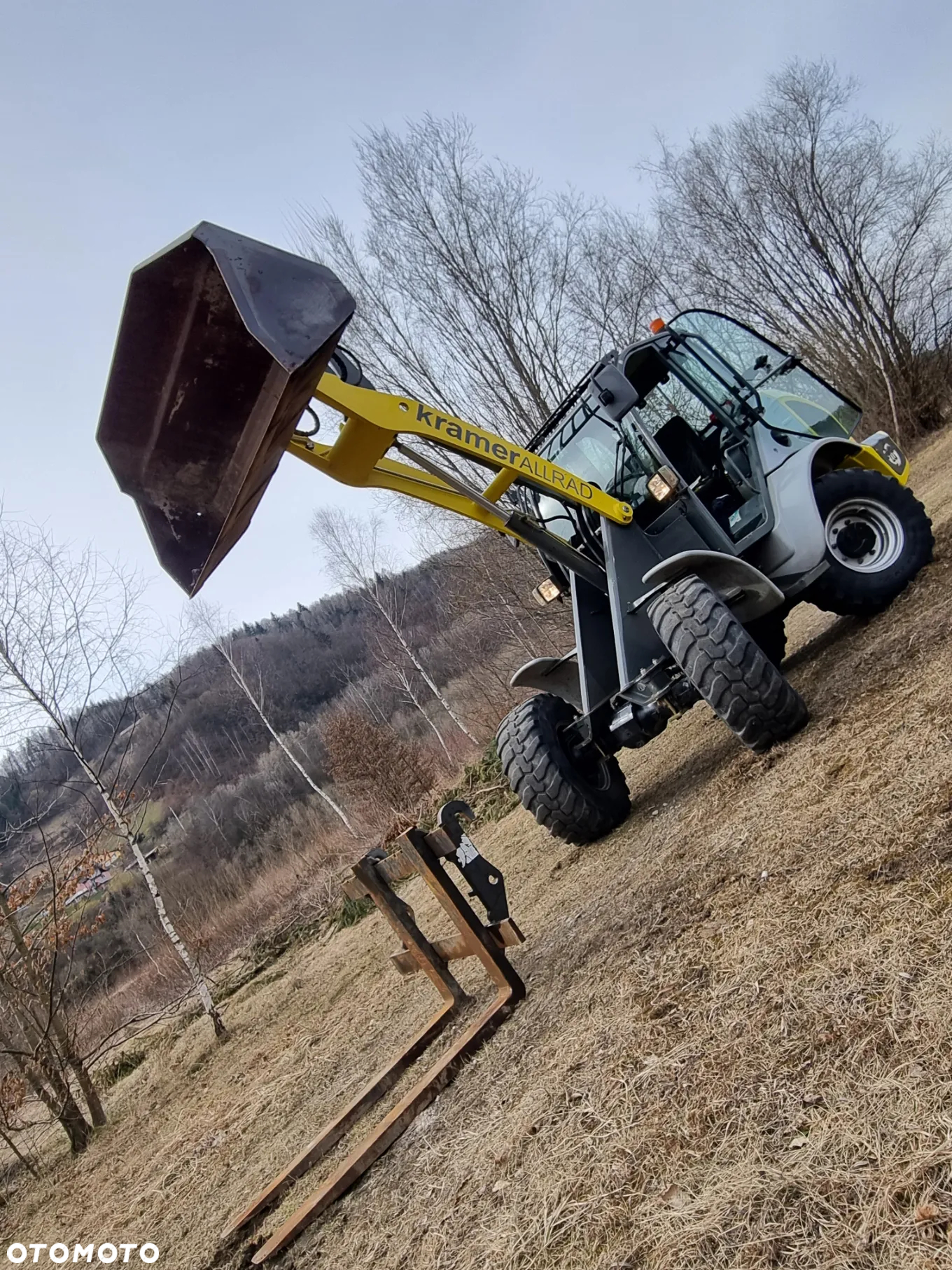 Kramer 5075 Ładowarka kołowa 353 jak Nowa import Norwegia 2018r 2200mtg Oryginał Widły i łyżka silnik Yanmar - 6