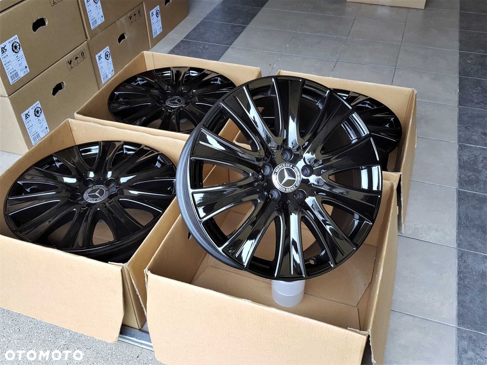 Alufelgi 18 5x112 Czarne Mercedes A B C E S V CLA CLK GLK ML Vito 877# - 4