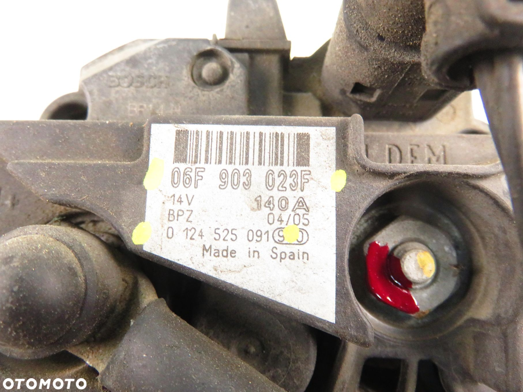 ALTERNATOR SEAT ALTEA (5P1) 1.6 102 06F903023F 0124525091 - 3