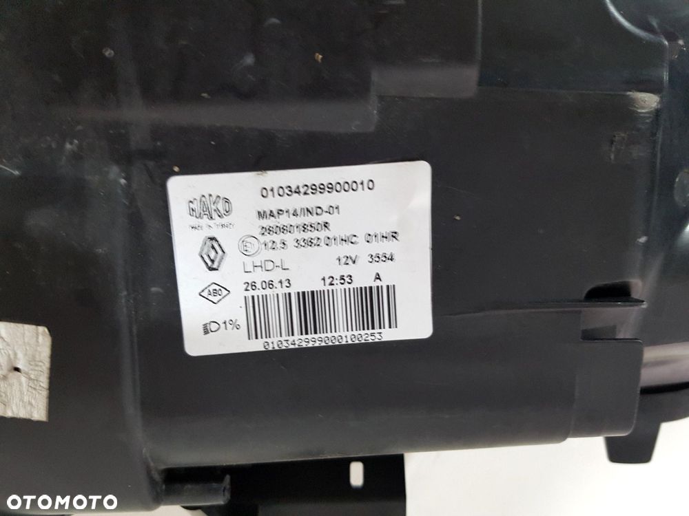 RENAULT CLIO IV 4 LAMPA PRZÓD PRZEDNIA LEWA 280601850R EUROPA ORYGINAŁ - 6