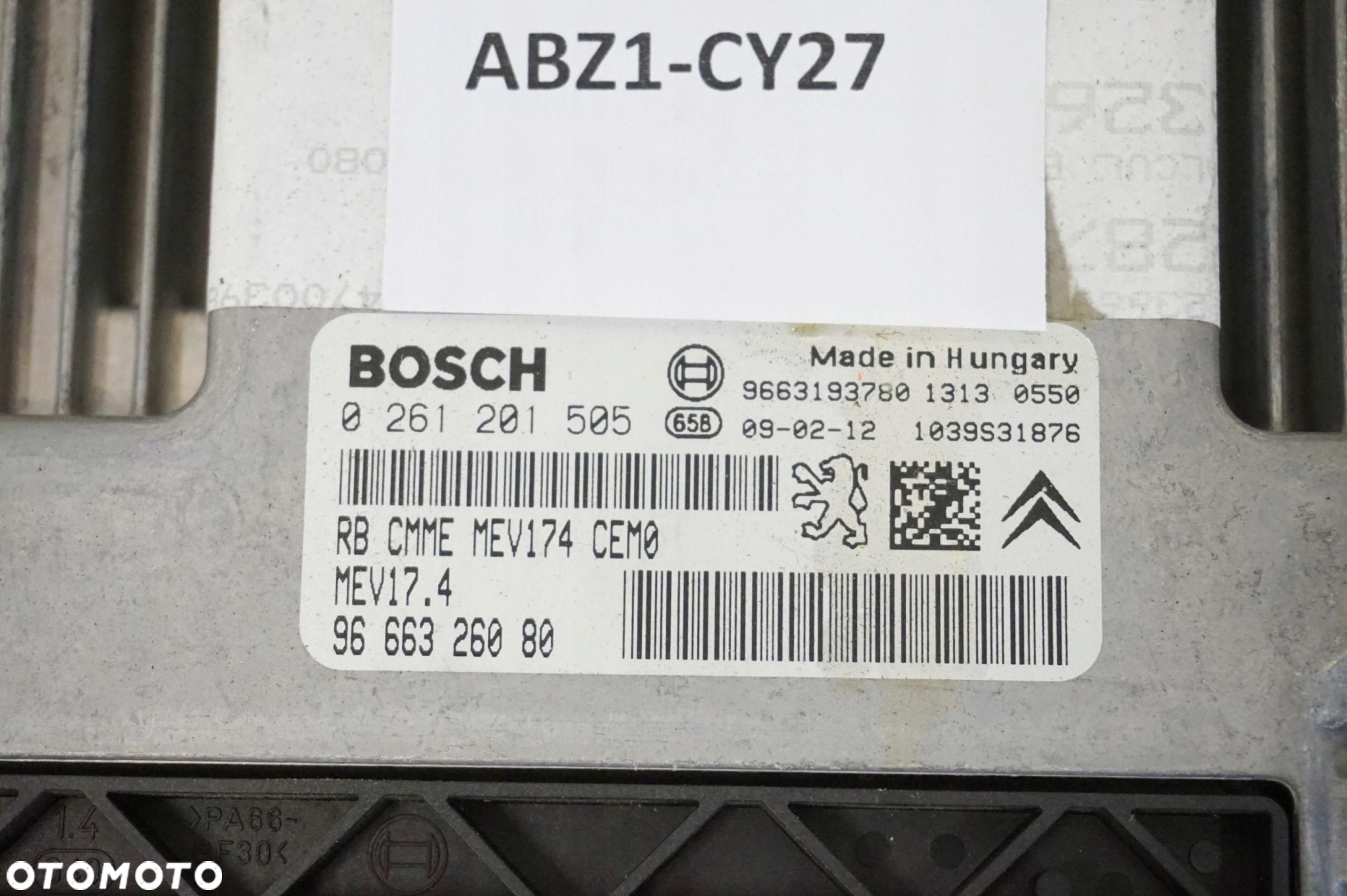 STEROWNIK PEUGEOT 3008 1.6VTI 9666326080 - 2