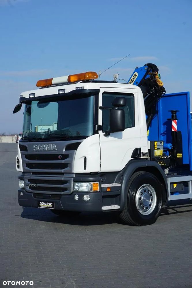 Scania / P 250 / ACC / SKRZYNIOWY + HDS + WINDA / PALFINGER PK 12 002 - EH B / WYSIĘG 10 M - 37