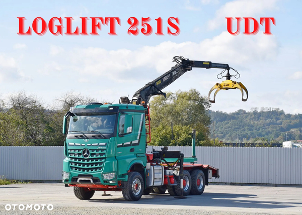 Mercedes-Benz AROCS 3363 * DO TRANSPORTU DREWNA * LOGLIFT F 251S / 6x4