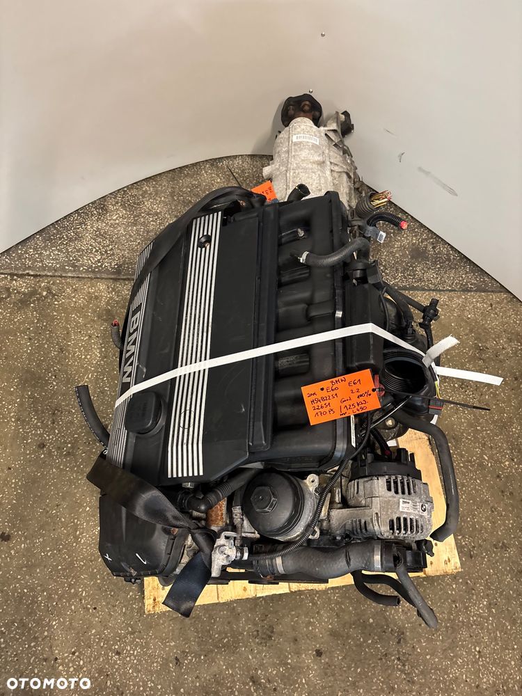 Silnik komplt BMW 2.2  520i 100% ok e60 e61 226s1 m54b22s1 170 koni - 7