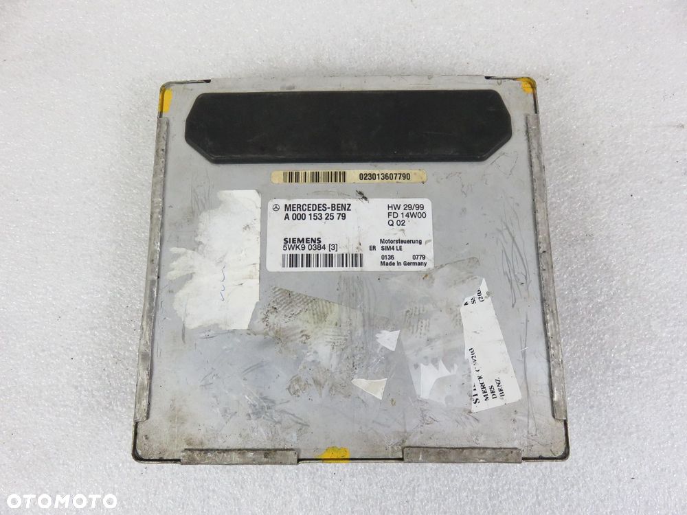 STEROWNIK MERCEDES W203 C 200 Kompressor A0001532579 5WK90384 - 3