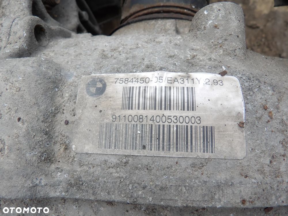 BMW - F10,F11 - 2,93 - KOMPLETNY TYLNY MOST - DYFERENCJAŁ  - 7584450 - 4