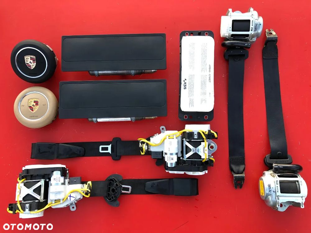 PORSCHE CARRERA 911 991 997 DESKA KONSOLA KOKPIT PULPIT PÓŁKA PARAPET PODUSZKI POWIETRZNE KIEROWCY PASAŻERA AIRBAG PASY PAS AIR BAG SRS KURTYNA KURTYNY FOTELA W FOTEL KREMOWA KREM  naprawa regeneracja Raz2 !!! - 14