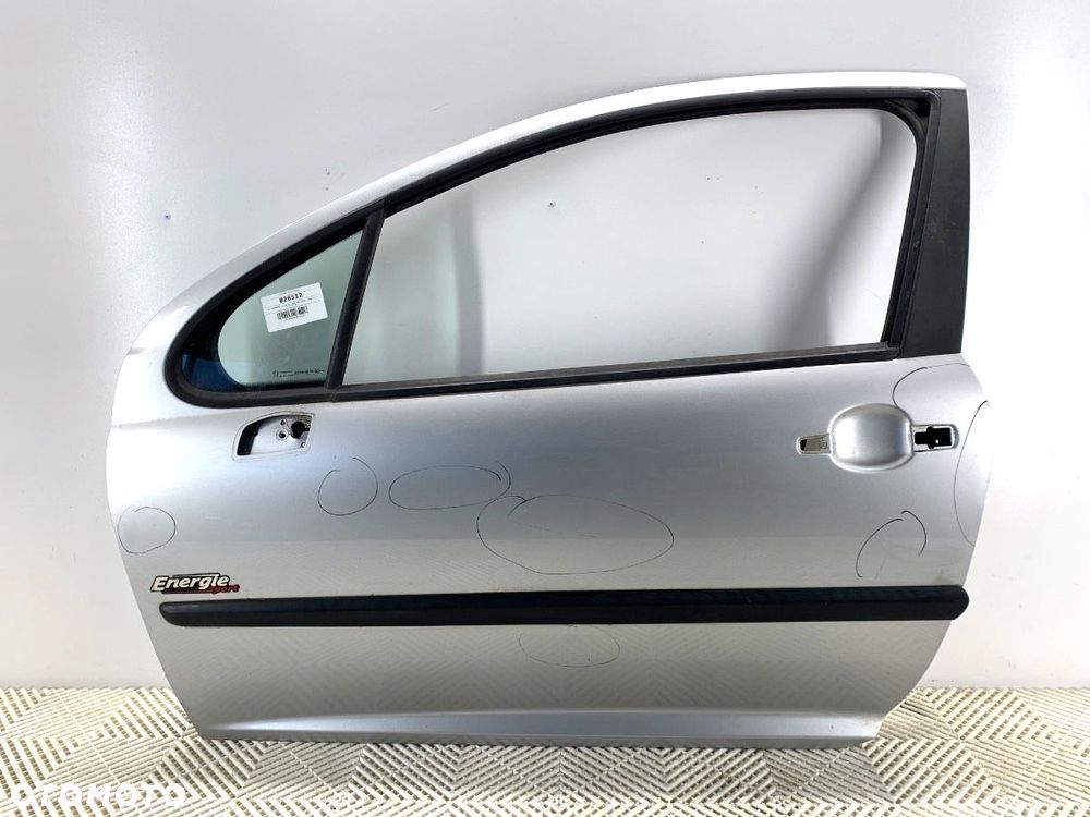 DRZWI LEWY PRZÓD  PEUGEOT 207 (WA_, WC_) 2006 - 2015 1.4 53 kW [72 KM] benzyna 2006 - 2013 - 1