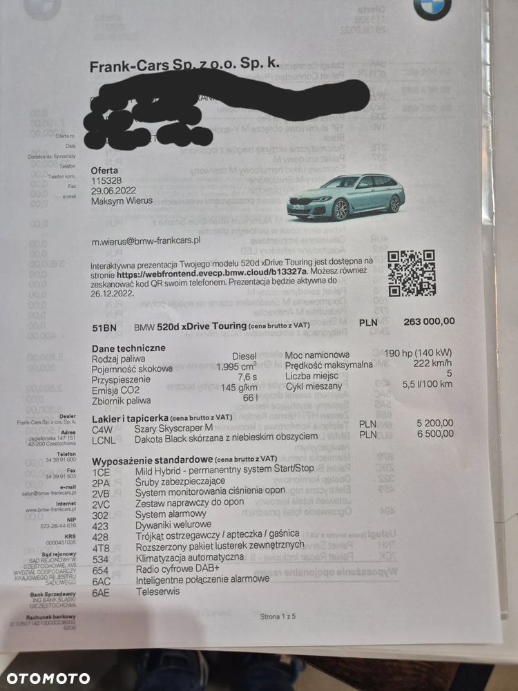 BMW Seria 5 520d xDrive mHEV M Sport sport - 39