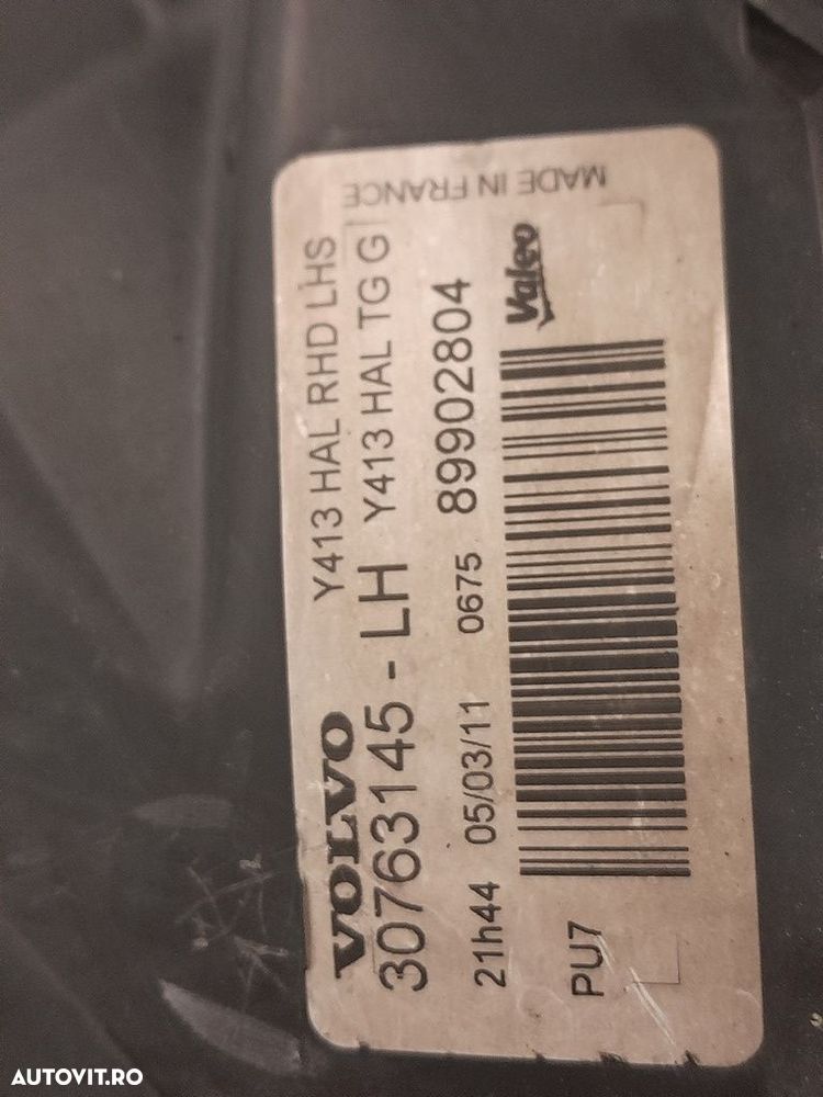 Far Stanga Volvo XC60 2008 - 2013 SUV 4 Usi (1104) Fara xenon 30763145 - 4