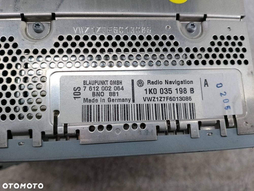 RADIO  VW PASSAT B6 1K0035198B 7612002064 - 4