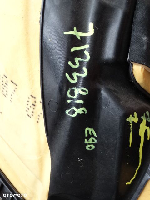 BMW 3 E90 E91 Siedzisko Tylnej Kanapy do Rozkładanego Dzielonego Oparcia Europa Ładne Przedlift Czarny Materiał  Welur  7133818  52207133818  BMW 316i 318d 318i 320d 323i 325d 325i 328i 330d 330i 335i - 8