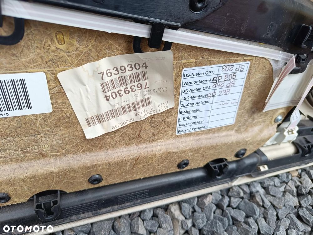 MERCEDES W211 BOCZEK TAPICERKA PRAWY Przód Banan Beż - 15