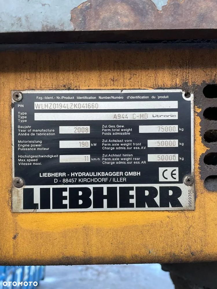 Liebherr 944 C-HD LITRONIC, Koparka przeładunkowa, do złomu, drzewa, 2008rok - 3