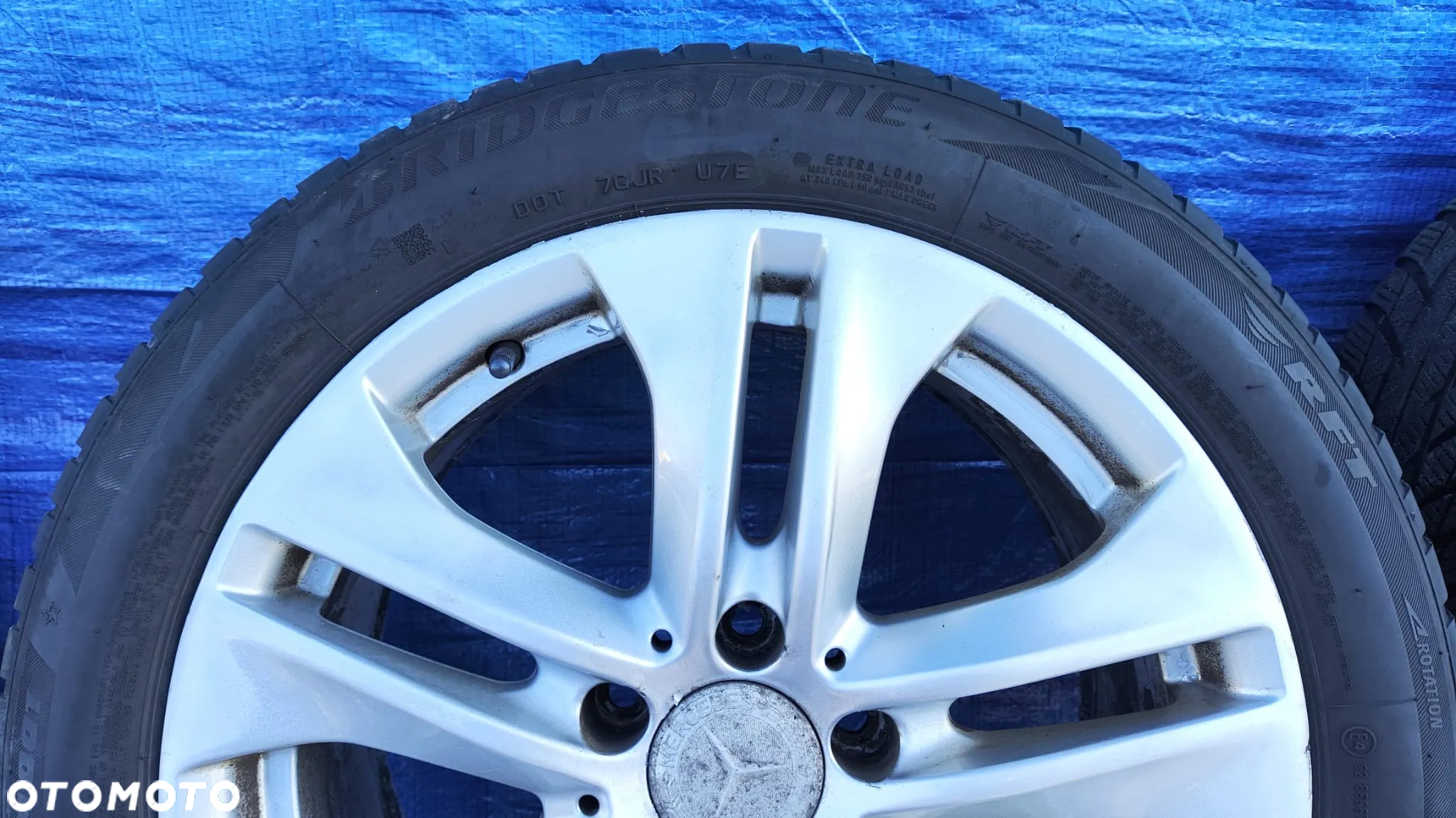 KOŁA FELGI ALUMINIOWE ALUFELGI 8Jx17 ET48 A2124010902 OPONY ZIMOWE BRIDGESTONE BLIZZAK LM001 225/50R17 225 50 17 MERCEDES W212 W207 - 3