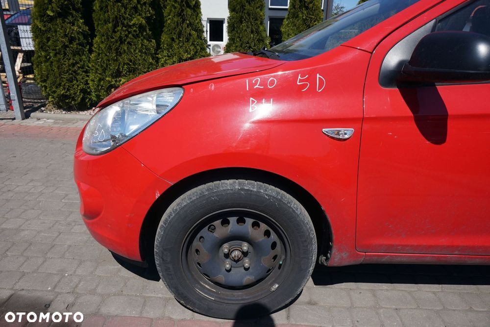 MASKA ZDERZAK BŁOTNIKI LAMPY I20 I BH  HYUNDAI 2008-2012 CZERWONY PRZÓD KOMPLETNY - 11