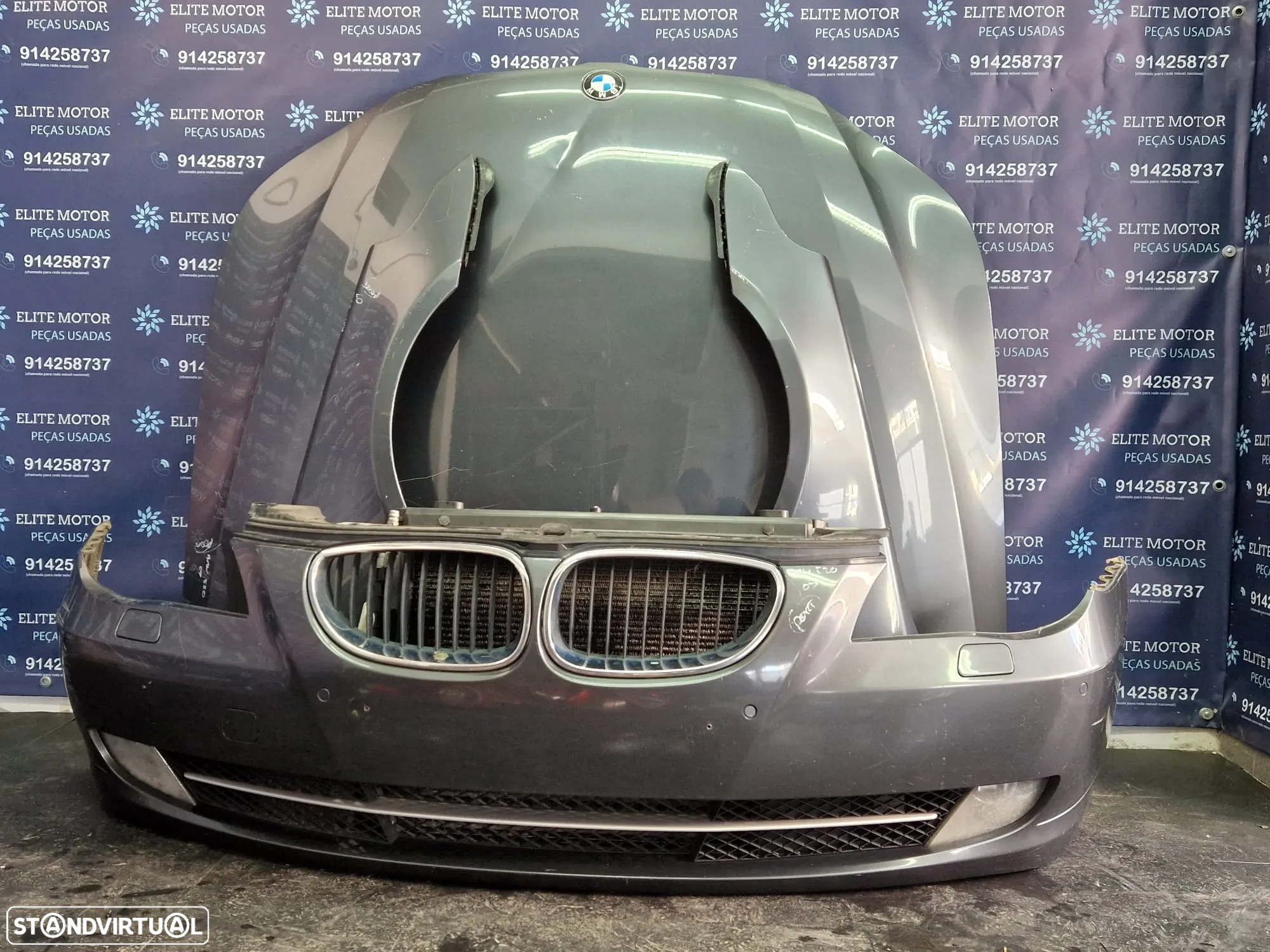 Frente completa usada BMW 520D LCI E60 E61 163CV capot parachoques oticas guardalamas - 6