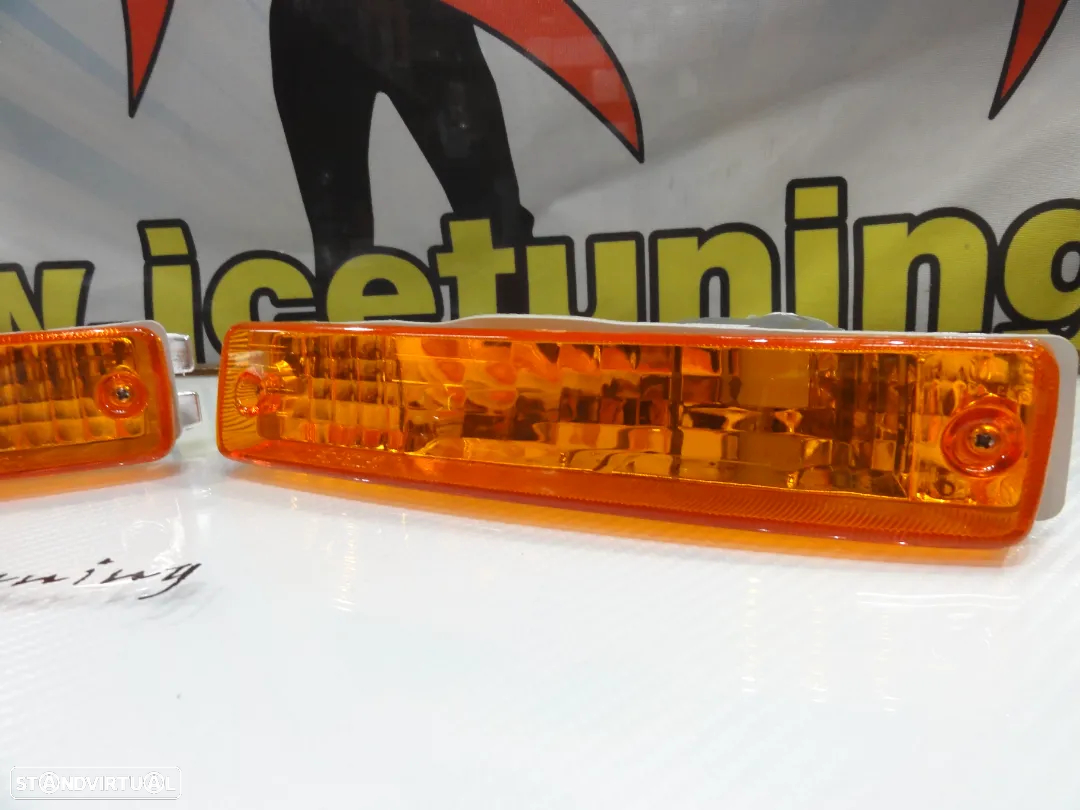 Farolins / farois / Pisca frontal Honda Civic 90-91, Honda CRX 90-91 fundo Laranja EURO look - 8