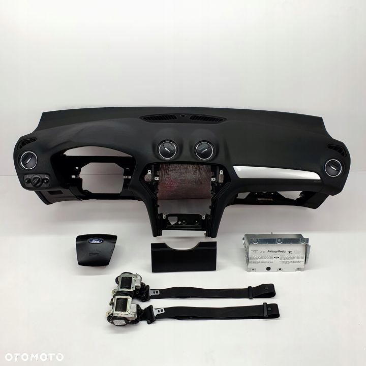 FORD MONDEO 4 LIFT DESKA ROZDZIELCZA KONSOLA KOKPIT PULPIT PODUSZKI AIRBAG AIR BAG PASY KIT SET - 1