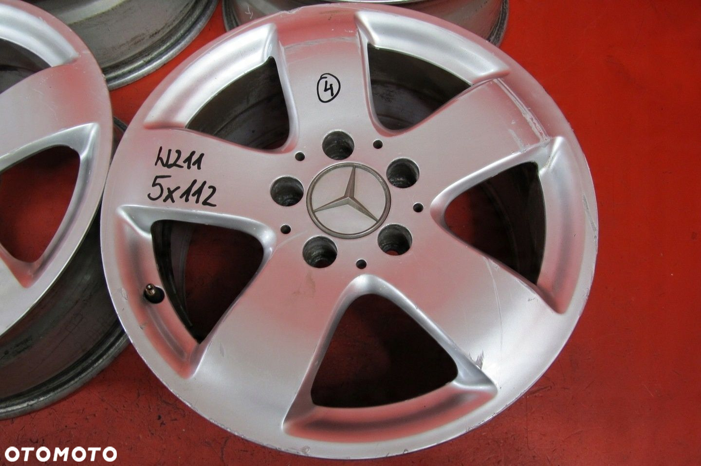 MERCEDES W211 E-KLASA FELGI ALUMINIOWE 16 5x112 7.5J ET42 A2114014502 - 7