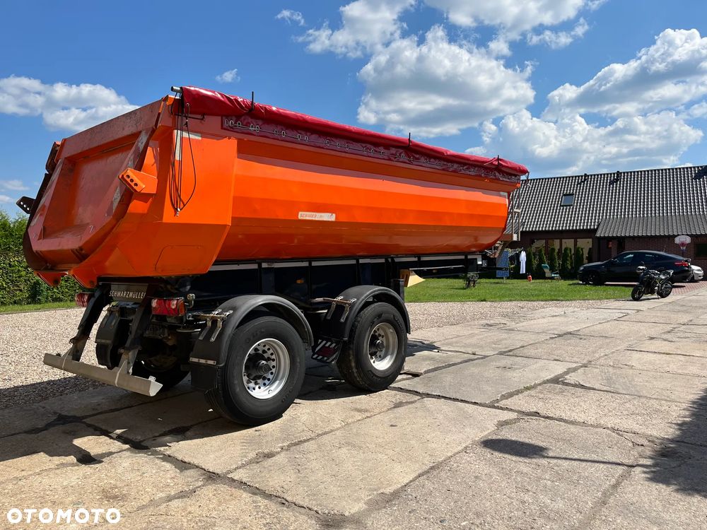 Schwarzmuller SM K-serie oś skrętna rynna Hardox 38t dmc zestaw naczepa wywrotka - 7