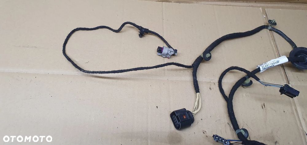 Wiązka instalacja drzwi lewy tył Keyless Go VW Passat B6 3C4971693QF - 5