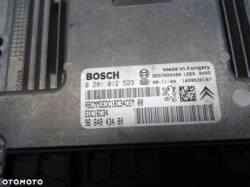 CITROEN C3 I LIFT HB 5D EZRC STEROWNIK KOMPUTER SILNIKA 9664843480 - 2