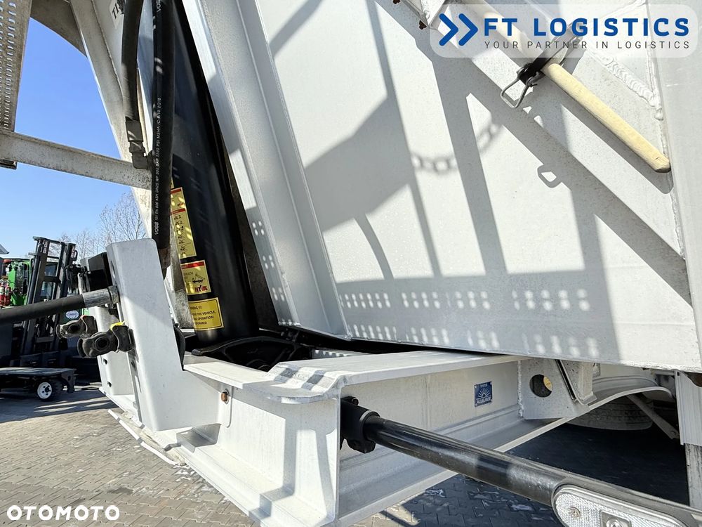 Tisvol TISVOL 2SNA | SAF | KLAPA + SZYBER DO ZSYPU | 43m3 | CAŁA ALUMINIOWA | MASA WŁASNA 5240 KG | PODNOSZONA PIERWSZA OŚ | ALUFELGI - 37