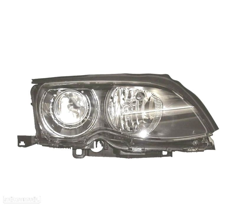 FAROL DIREITA XENON BMW E46 4P 01-05 FUNDO ESCURO - 1