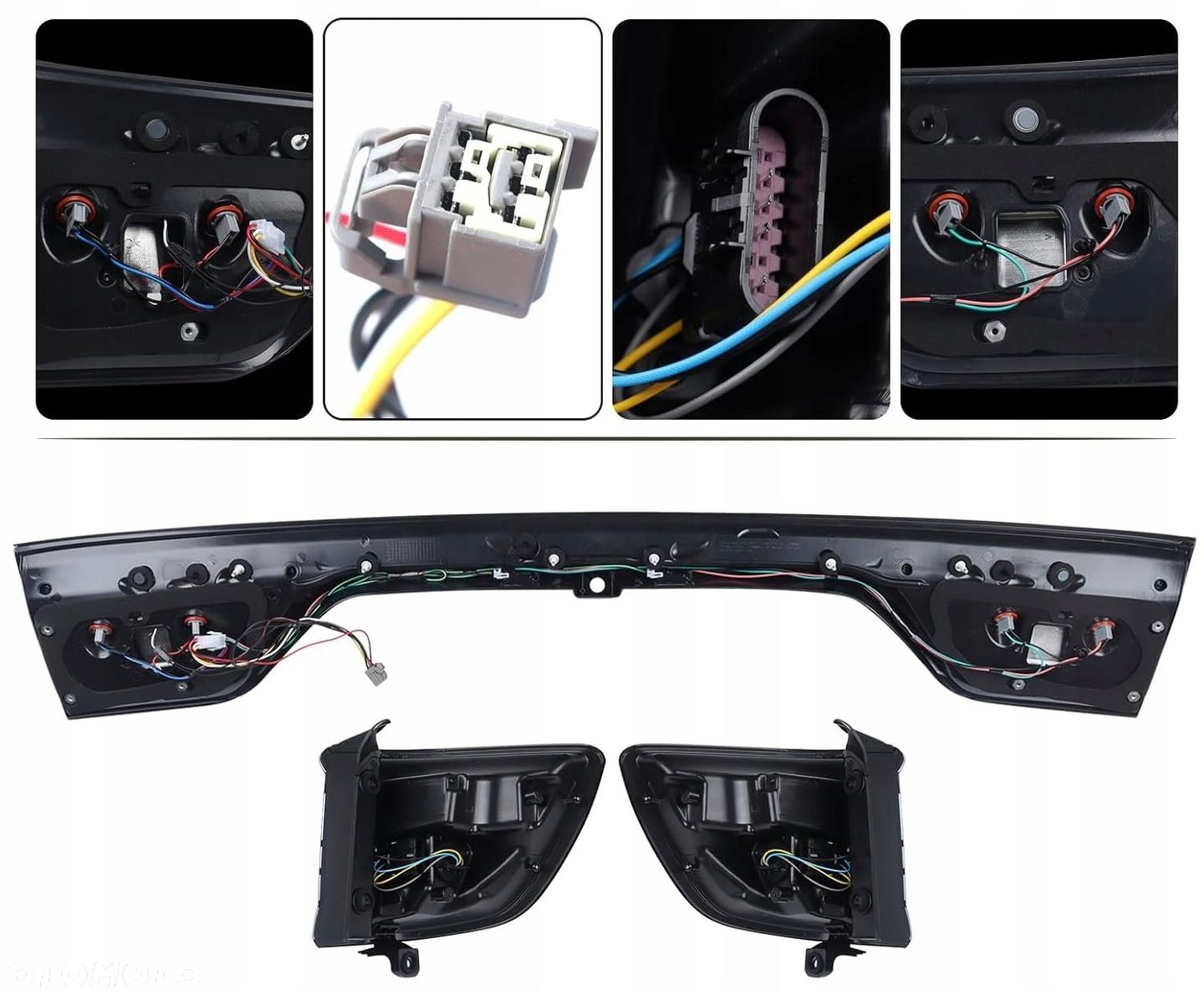 Lampy tyl ne blenda kpl Led Neon Tuning Black White Dodge Durango Lift 2014 - 8